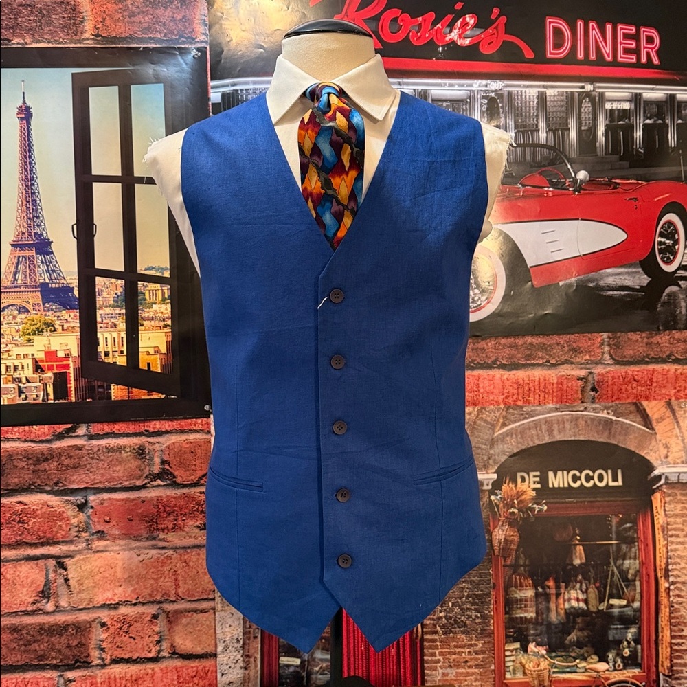 ModelCloth Royal Blue Vest